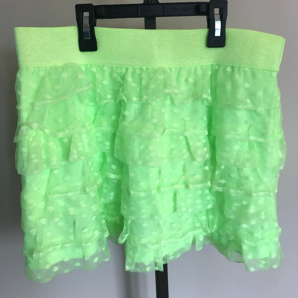 NWT - Neon Green Girls Justice Skirt, youth 18